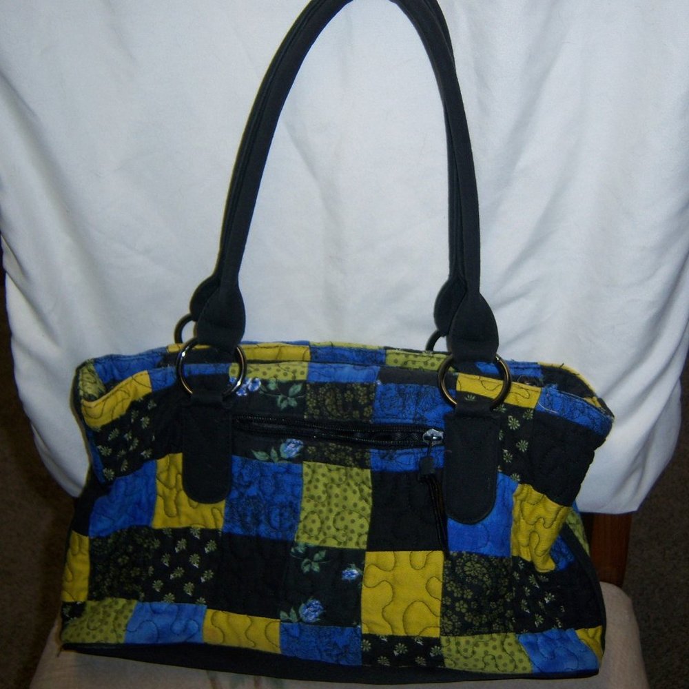 Donna Sharp Purse, Quilted Purse, Patch work
